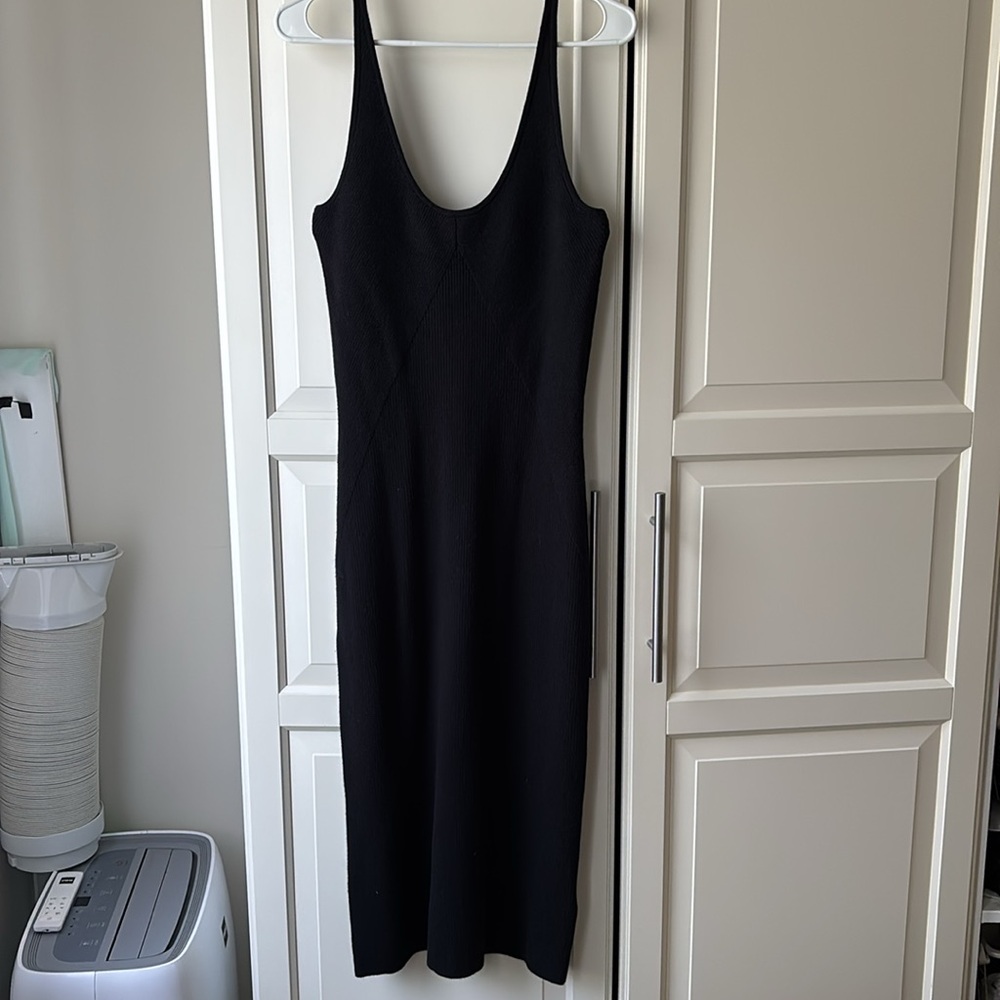 Abercrombie & Fitch Black Ribbed Dress